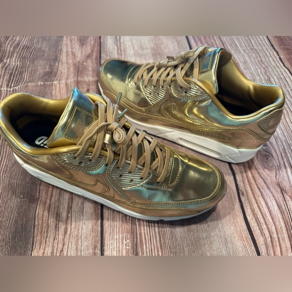 NIKE AIR MAX 90 PREMIUM ID "LIQUID GOLD"
Style # 708279 994 NIKEiD
No Box - Picture 5 of 13
